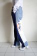 画像9: BODYSONG.      VINTAGE DENIM/T-SHIRT RECONSTRUCTION TRACK DOUBLE KNEE PANTS B