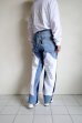 画像14: BODYSONG.      VINTAGE DENIM/T-SHIRT RECONSTRUCTION TRACK DOUBLE KNEE PANTS B