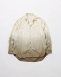 FOLL       cotton serge gradation shirt・brown