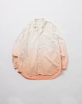 FOLL       cotton serge gradation shirt・pink