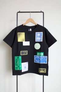 fluss       patch T-shirts・black