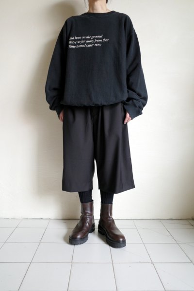 画像17: Fujimoto       overdyed sweatshirt "BROKEN THINGS"・BLACK