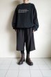 画像16: Fujimoto       overdyed sweatshirt "BROKEN THINGS"・BLACK