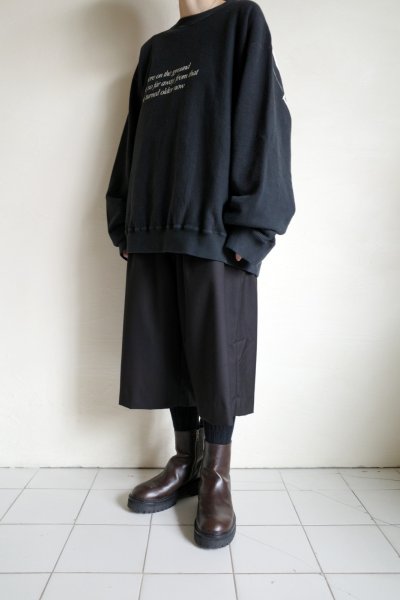 画像14: Fujimoto       overdyed sweatshirt "BROKEN THINGS"・BLACK