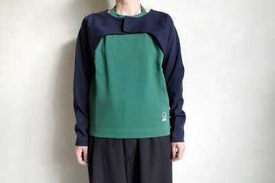 画像7: fluss       holter neck long sleeve T-shirts・navy/green