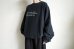 画像17: Fujimoto       overdyed sweatshirt "BROKEN THINGS"・BLACK