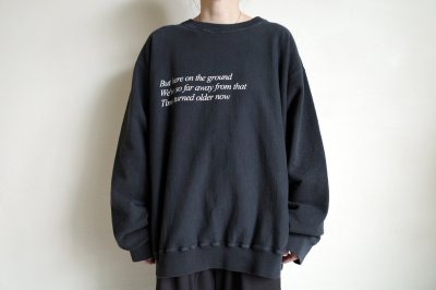 画像10: Fujimoto       overdyed sweatshirt "BROKEN THINGS"・BLACK