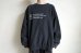 画像9: Fujimoto       overdyed sweatshirt "BROKEN THINGS"・BLACK