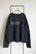 画像2: Fujimoto       overdyed sweatshirt "BROKEN THINGS"・BLACK (2)