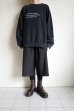 画像12: Fujimoto       overdyed sweatshirt "BROKEN THINGS"・BLACK