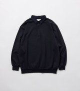 FOLL       dry cotton rugby shirt・navy