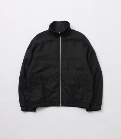 画像1: FOLL       wet linen track jacket・black