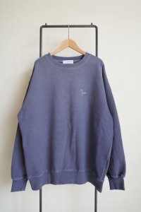 THE JEAN PIERRE       pigmentgrunge destoy sweatshirt・fade navy