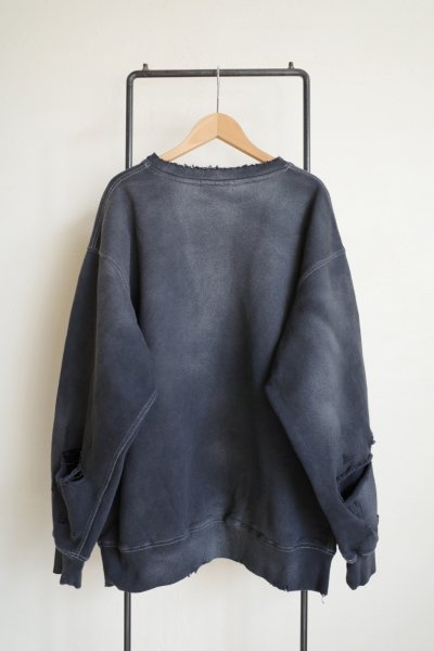 画像2: THE JEAN PIERRE       pigmentgrunge destoy sweatshirt・fade black