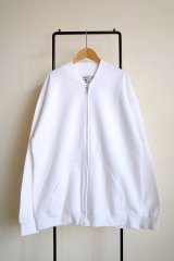 RELAX FIT       リラックスフィット ”Gildan sweat Blouson“ ・ホワイト