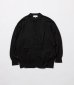 画像1: FOLL       washable wool knit shirt・black (1)