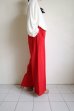 画像12: ANTHEM A        SILKY VISCOSE 2TUCK FLARE EASY PANTS・RED