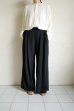 画像13: ANTHEM A        SILKY VISCOSE 2TUCK FLARE EASY PANTS・BLACK