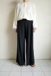 画像9: ANTHEM A        SILKY VISCOSE 2TUCK FLARE EASY PANTS・BLACK