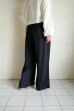 画像12: ANTHEM A        SILKY VISCOSE 2TUCK FLARE EASY PANTS・BLACK