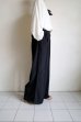 画像11: ANTHEM A        SILKY VISCOSE 2TUCK FLARE EASY PANTS・BLACK