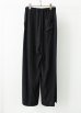 画像2: ANTHEM A        SILKY VISCOSE 2TUCK FLARE EASY PANTS・BLACK (2)