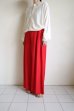 画像11: ANTHEM A        SILKY VISCOSE 2TUCK FLARE EASY PANTS・RED