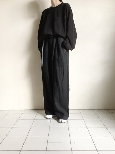画像6: FOLL       wet linen wardrobe trouser・black
