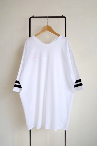 画像2: THE SUNNY       FOOTBALL T-SHIRT・white/black