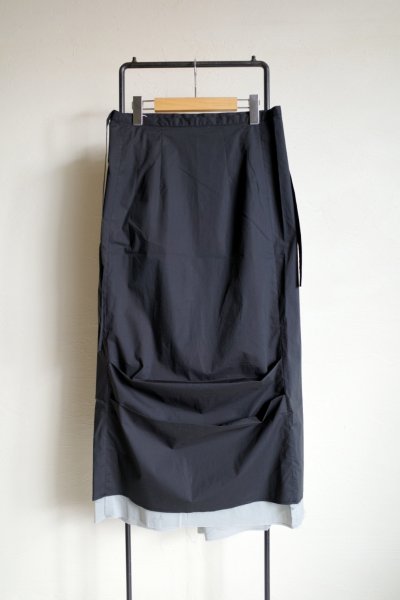 画像2: THE SUNNY       DOUBLE WRAP SKIRT・black