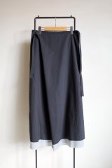 THE SUNNY       DOUBLE WRAP SKIRT・black