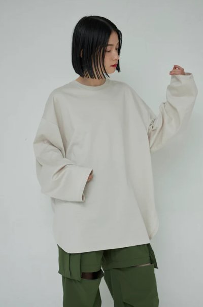 画像2: Mediam       Big Sleeve Long Tee・Smoke