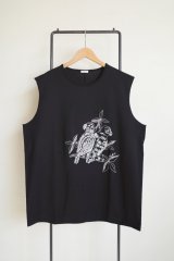 phebus       TWO BIRDS SLEEVELESS T-SHIRT・BLACK