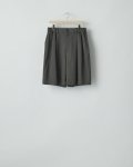 ssstein      WIDE EASY SHORT TROUSERS・GREY KHAKI