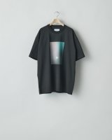 ssstein       OVERSIZED PRINT TEE - REF- MARCERIZED・BLACK