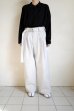 画像12: Blanc YM       Recycling Cotton Denim  Wide Trousers ・white