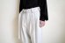 画像17: Blanc YM       Recycling Cotton Denim  Wide Trousers ・white