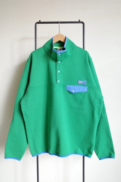 画像1: VOTE MAKE NEW CLOTHES       SNAP SWEAT SHIRT・green