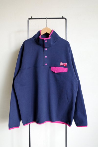 画像1: VOTE MAKE NEW CLOTHES       SNAP SWEAT SHIRT・navy