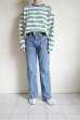 画像13: VOTE MAKE NEW CLOTHES       STRIPE T SHIRT・green×white