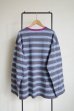 画像2: VOTE MAKE NEW CLOTHES       STRIPE T SHIRT・blue×gray (2)