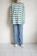 画像9: VOTE MAKE NEW CLOTHES       STRIPE T SHIRT・green×white