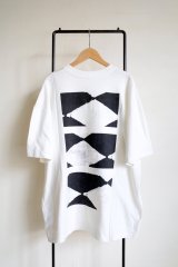 Fujimoto       over dyed T shirt"fade"・WHITE