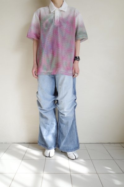 画像9: DOUGALL       Layered Mesh Polo shirts・Light Multi