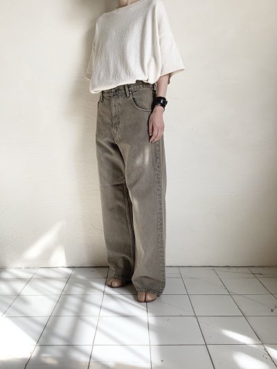 画像11: FOLL       tonal overdye wardrobe jeans・smoke taupe
