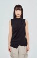 画像6: HOUGA       wave sleeveless tops・BLACK