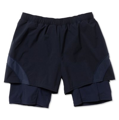 画像1: ROTOL       20%OFF SHEER MESH LAYERED SHORTS・NAVY