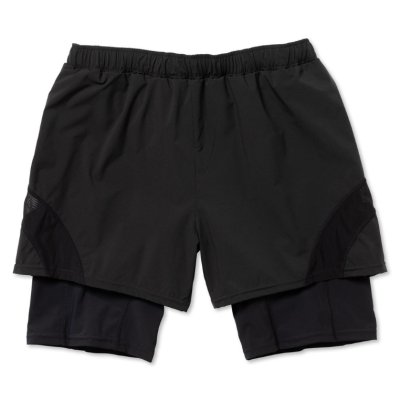 画像1: ROTOL        20%OFF SHEER MESH LAYERED SHORTS・BLACK