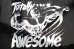 画像4: Y,IWO       "Totally Awesome"cap sleeve・teal×black