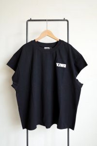 Y,IWO       "Totally Awesome"cap sleeve・teal×black
